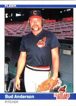 #533 Bud Anderson - Cleveland Indians - 1984 Fleer Baseball