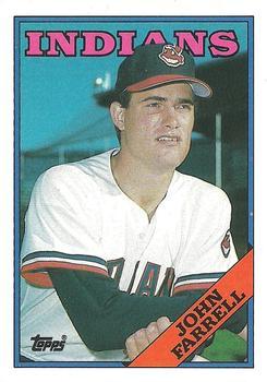#533 John Farrell - Cleveland Indians - 1988 Topps Baseball
