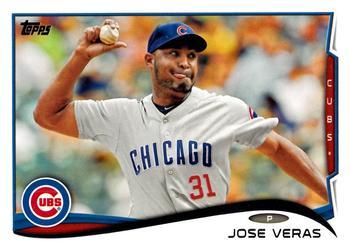 #533 Jose Veras - Chicago Cubs - 2014 Topps Baseball
