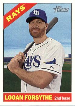 #533 Logan Forsythe - Tampa Bay Rays - 2015 Topps Heritage Baseball