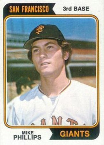 #533 Mike Phillips - San Francisco Giants - 1974 Topps Baseball