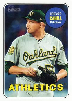 #533 Trevor Cahill - Oakland Athletics - 2018 Topps Heritage Baseball