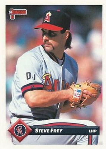 #533 Steve Frey - California Angels - 1993 Donruss Baseball