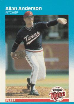 #533 Allan Anderson - Minnesota Twins - 1987 Fleer Baseball