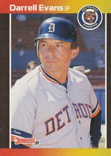 #533 Darrell Evans - Detroit Tigers - 1989 Donruss Baseball