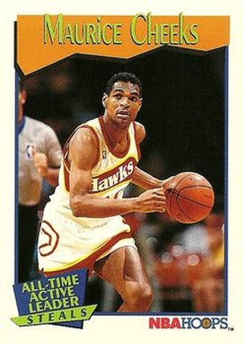 #533 Maurice Cheeks - Atlanta Hawks - 1991-92 Hoops Basketball