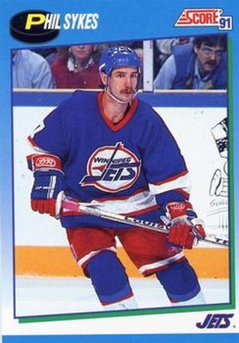 #534 Phil Sykes - Winnipeg Jets - 1991-92 Score Canadian Hockey
