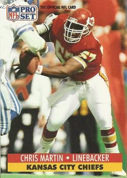 #534 Chris Martin - Kansas City Chiefs - 1991 Pro Set Football
