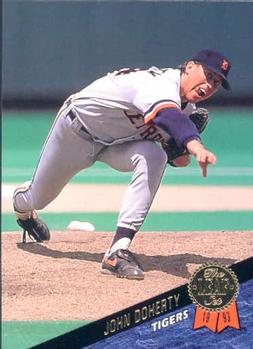 #534 John Doherty - Detroit Tigers - 1993 Leaf Baseball