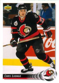 #534 Chris Luongo - Ottawa Senators - 1992-93 Upper Deck Hockey