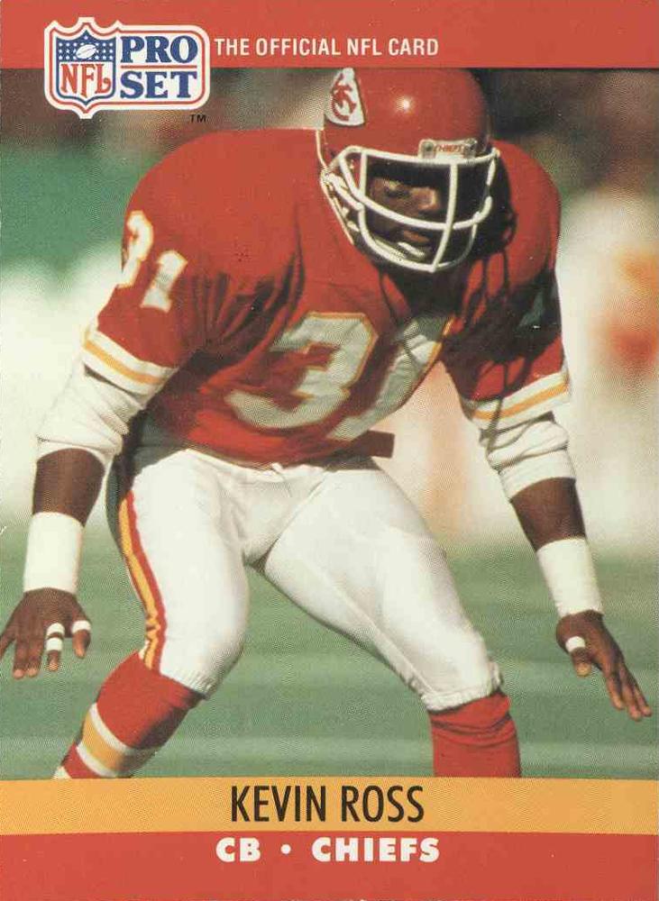 #534 Kevin Ross - Kansas City Chiefs - 1990 Pro Set Football