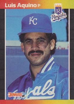 #534 Luis Aquino - Kansas City Royals - 1989 Donruss Baseball