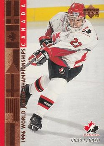 #534 Brad Larsen - Canada - 1995-96 Upper Deck Hockey