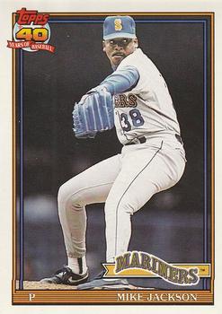 #534 Mike Jackson - Seattle Mariners - 1991 O-Pee-Chee Baseball