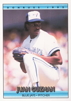 #534 Juan Guzman - Toronto Blue Jays - 1992 Donruss Baseball