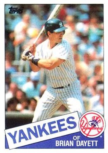 #534 Brian Dayett - New York Yankees - 1985 Topps Baseball