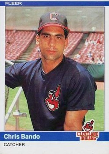 #534 Chris Bando - Cleveland Indians - 1984 Fleer Baseball