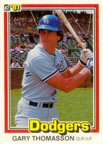 #534 Gary Thomasson - Los Angeles Dodgers - 1981 Donruss Baseball