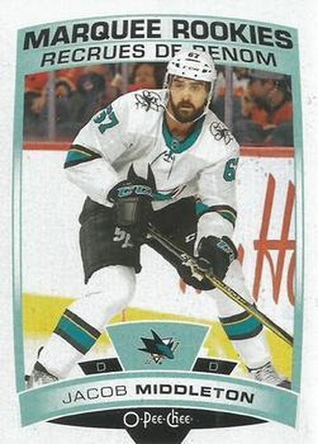 #534 Jacob Middleton - San Jose Sharks - 2019-20 O-Pee-Chee Hockey