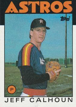 #534 Jeff Calhoun - Houston Astros - 1986 Topps Baseball