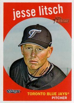#534 Jesse Litsch - Toronto Blue Jays - 2008 Topps Heritage Baseball