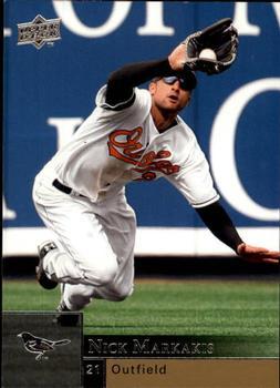 #534 Nick Markakis - Baltimore Orioles - 2009 Upper Deck Baseball