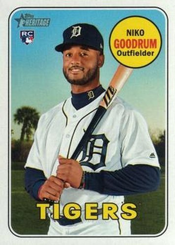 #534 Niko Goodrum - Detroit Tigers - 2018 Topps Heritage Baseball