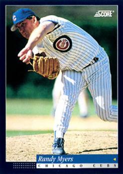 #534 Randy Myers - Chicago Cubs -1994 Score Baseball