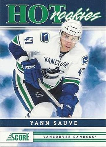 #534 Yann Sauve - Vancouver Canucks - 2011-12 Score Hockey
