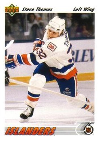 #534 Steve Thomas - New York Islanders - 1991-92 Upper Deck Hockey