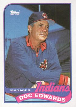 #534 Doc Edwards - Cleveland Indians - 1989 Topps Baseball