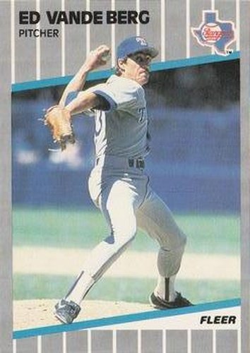#534 Ed Vande Berg - Texas Rangers - 1989 Fleer Baseball