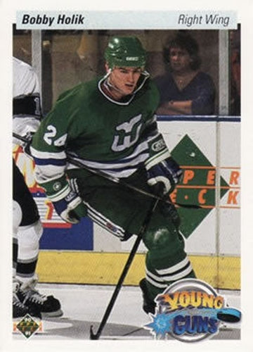 #534 Bobby Holik - Hartford Whalers - 1990-91 Upper Deck Hockey