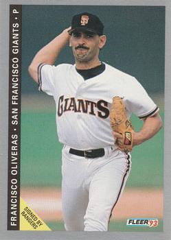 #534 Francisco Oliveras - Texas Rangers - 1993 Fleer Baseball