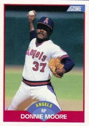 #535 Donnie Moore - California Angels - 1989 Score Baseball