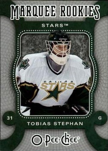 #535 Tobias Stephan - Dallas Stars - 2007-08 O-Pee-Chee Hockey