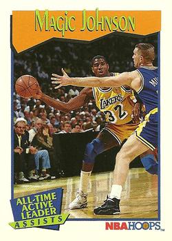 #535 Magic Johnson - Los Angeles Lakers - 1991-92 Hoops Basketball