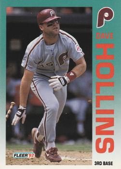 #535 Dave Hollins - Philadelphia Phillies - 1992 Fleer Baseball