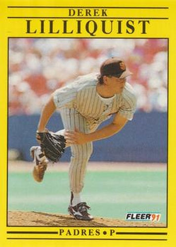 #535 Derek Lilliquist - San Diego Padres - 1991 Fleer Baseball