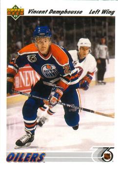 #535 Vincent Damphousse - Edmonton Oilers - 1991-92 Upper Deck Hockey