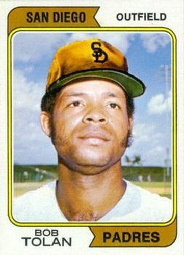 #535 Bob Tolan - San Diego Padres - 1974 Topps Baseball