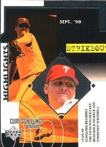 #535 Curt Schilling - Philadelphia Phillies - 1999 Upper Deck Baseball
