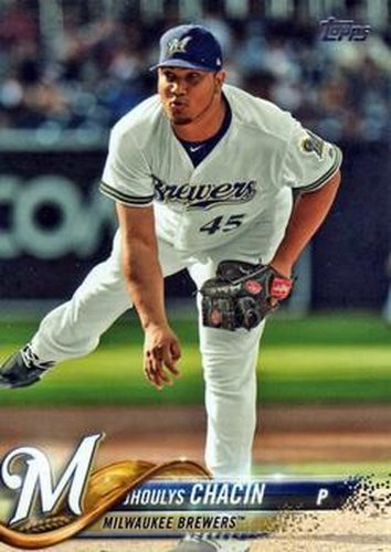 #535 Jhoulys Chacin - Milwaukee Brewers - 2018 Topps Baseball