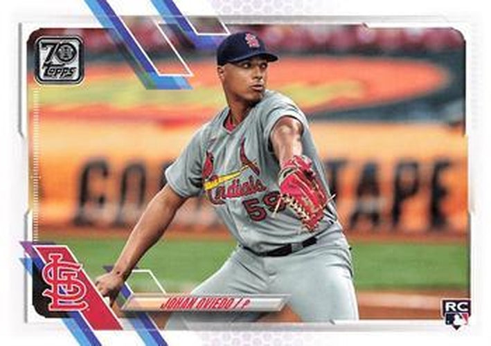 #535 Johan Oviedo - St. Louis Cardinals - 2021 Topps Baseball