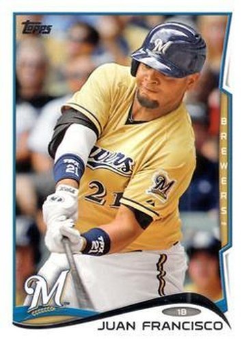 #535 Juan Francisco - Milwaukee Brewers - 2014 Topps Baseball