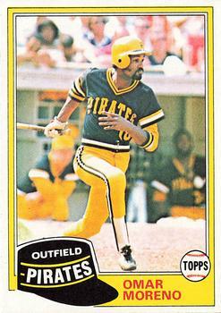#535 Omar Moreno - Pittsburgh Pirates - 1981 Topps Baseball