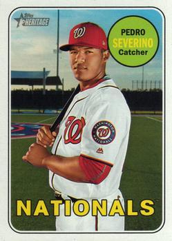 #535 Pedro Severino - Washington Nationals - 2018 Topps Heritage Baseball