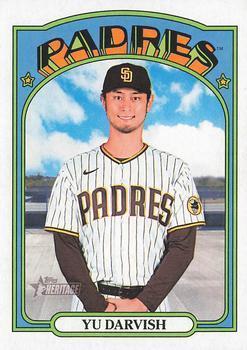 #535 Yu Darvish - San Diego Padres - 2021 Topps Heritage Baseball