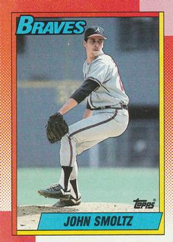 #535 John Smoltz - Atlanta Braves - 1990 Topps Baseball