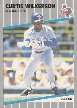 #535 Curtis Wilkerson - Texas Rangers - 1989 Fleer Baseball